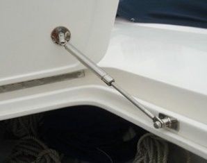 Industrial Stainless Steel Gas Springs with Threaded end fitting