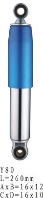 Iron / AluminumYAMAHA Motorcycle Shock Absorber 16×12 Y80